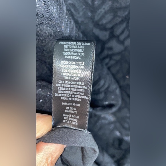 HALSTON HERITAGE Shimmer Floral Jacquard One-Shoulder Cocktail Dress - Picture 12 of 14